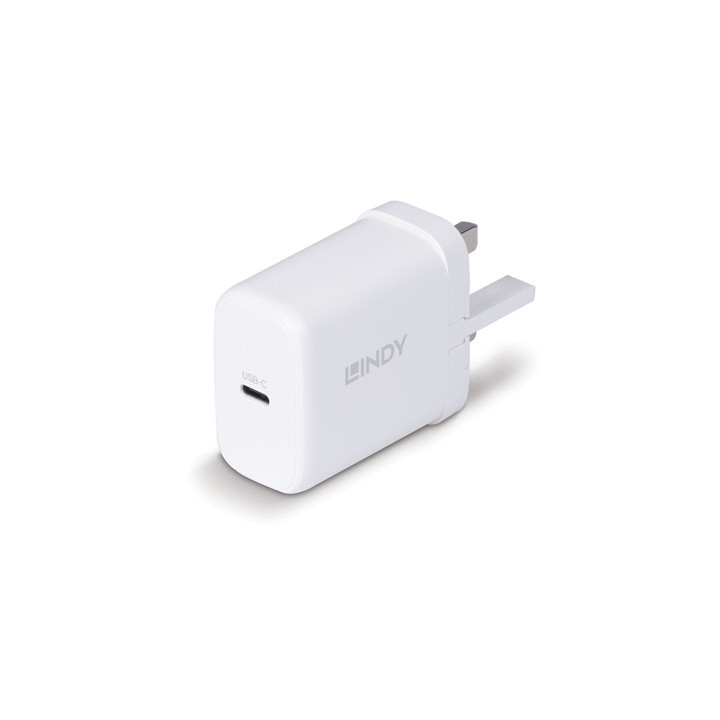 LINDY 73427 65W USB Type C GaN Charger UK Plug