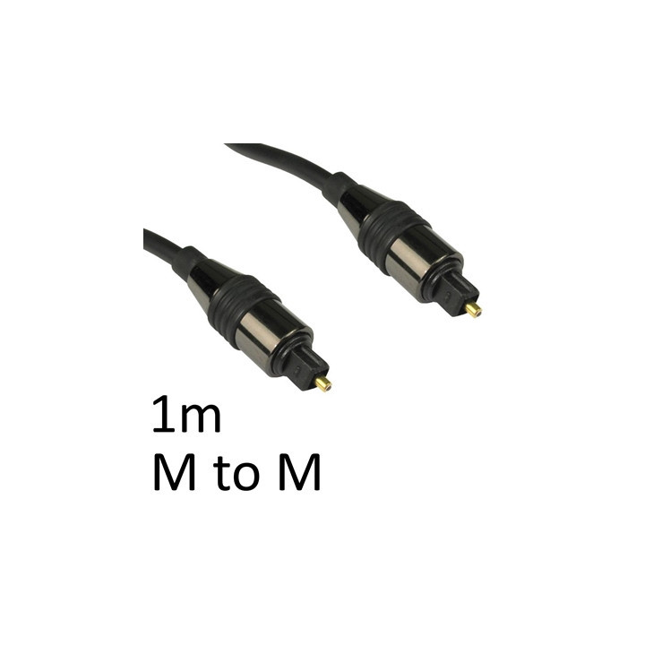 TOSLINK Digital Optical (M) to Digital Optical (M) 1m Black OEM Cable