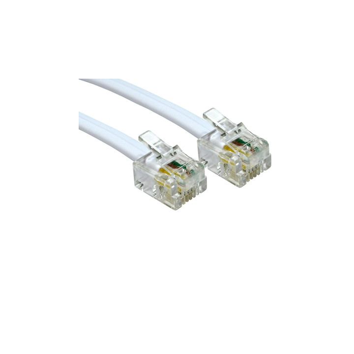 RJ11 (M) to RJ11 (M) 3m White OEM Cable