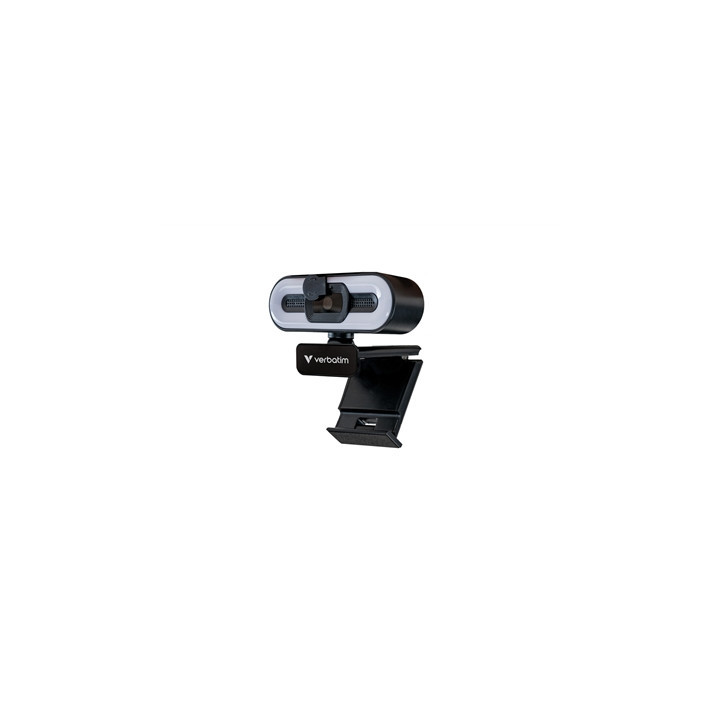 Verbatim AWC-02 Full HD 1080p Autofocus Webcam with Microphone and Light