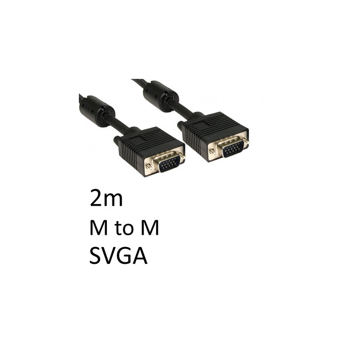 SVGA (M) to SVGA (M) 2m Black OEM Display Cable