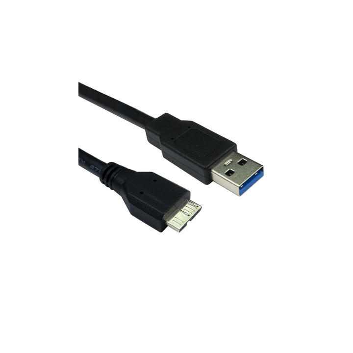 USB 3.0 A (M) to USB 3.0 Micro B (M) 0.75m Black OEM Data Cable