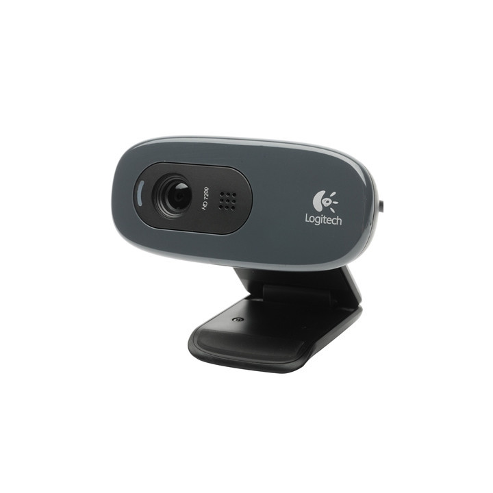 Logitech C270 HD Webcam  HD 720p/30fps  Widescreen HD Video Calling  HD Light Correction  Noise-Reducing Mic  For Skype  FaceTim