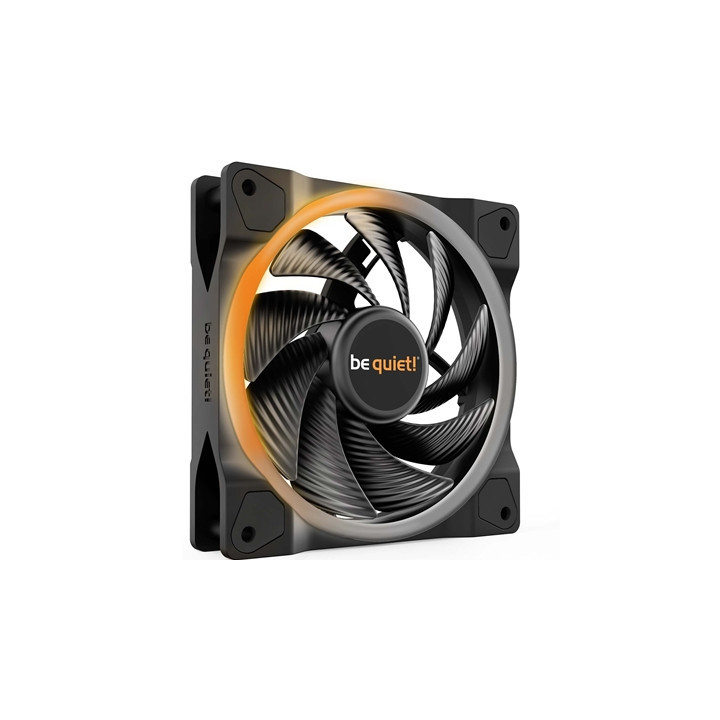 be quiet! Light Wings PWM High Speed Addressable RGB Fan  120mm  2500RPM  4-Pin PWM Fan & 3-Pin ARGB Connectors  Black Frame  Bl