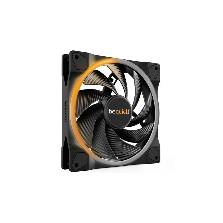 be quiet! Light Wings PWM High Speed Addressable RGB Fan  140mm  2200RPM  4-Pin PWM Fan & 3-Pin ARGB Connectors  Black Frame  Bl