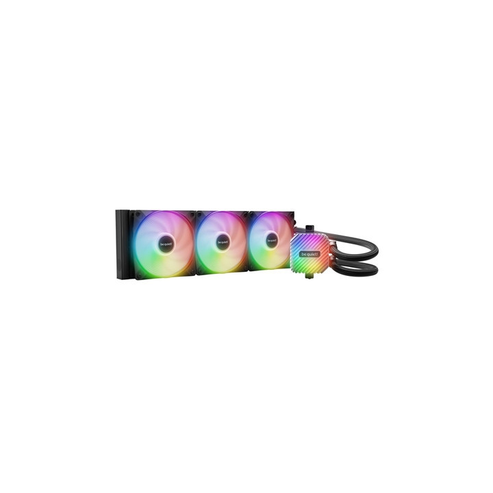 be quiet! Light Loop 360mm AIO Liquid Cooler - High-Performance ARGB All-in-One Water Cooling System with Triple Light Wings LX 