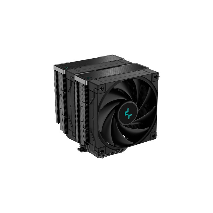 DeepCool AK620 ZERO DARK CPU Cooler  2x120mm Fan  1850rpm  68.99 CFM  PWM  Aluminium Fins  Copper Heatpipes  Intel/AMD
