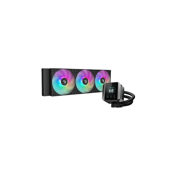 DeepCool Mystique 360 CPU Cooler  ARGB  Personalized Cooling with 2.8“ TFT LCD Screen and Enhanced Pump Performance  5 year warr