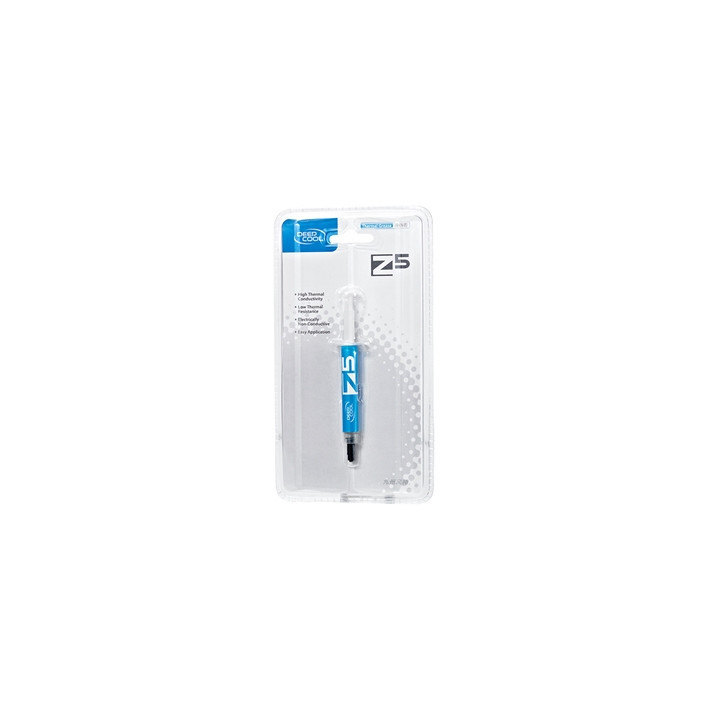 DeepCool Z5 Thermal Compound Syringe  7g  Silver Grey  High Performance with Excellent Thermal Conductivity  Recommended for use