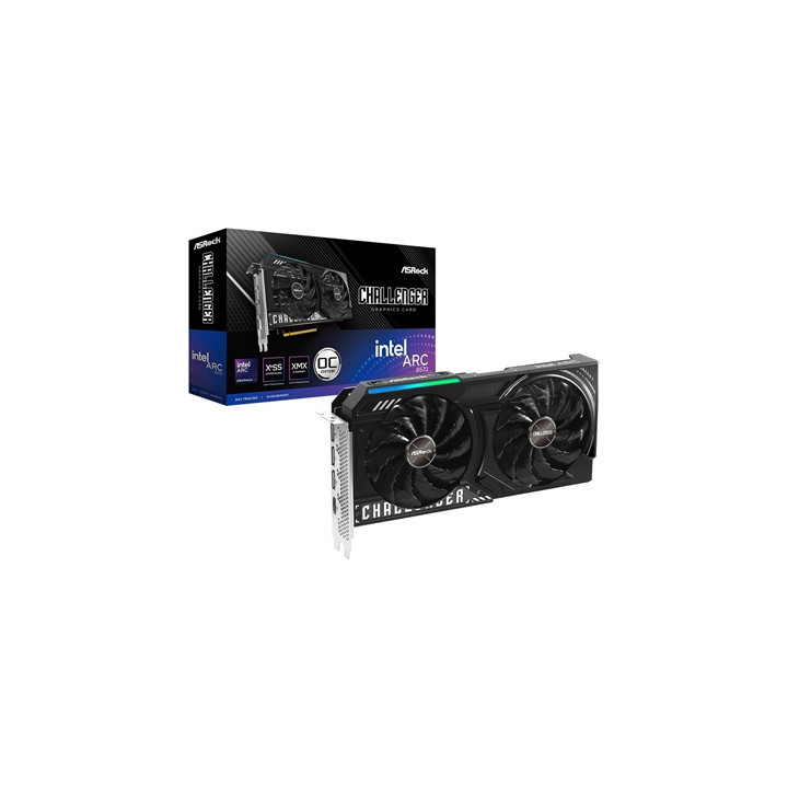 ASRock Intel Arc B570 Challenger OC 10GB GDDR6 Graphics Card  2600 MHz Base Clock  Dual Fan  3x DisplayPorts / 1x HDMI Port