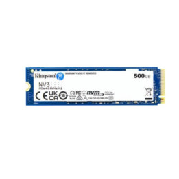 Kingston NV3 (SNV3S/500G) 500GB NVMe SSD  M.2 Interface  PCIe Gen4  2280  Read 6000 MB/s  Write 2200 MB/s  3 Year Warranty