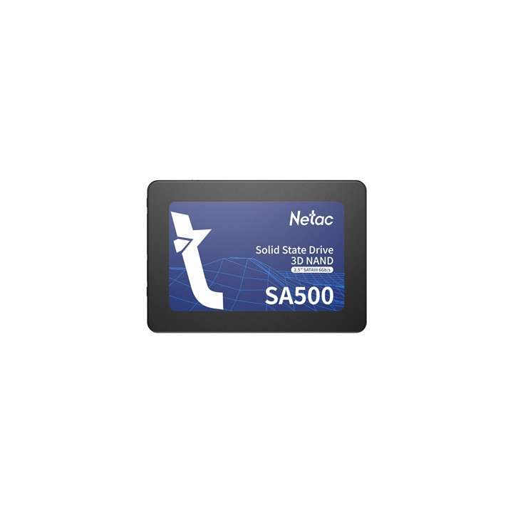 Netac SA500 (NT01SA500-256-S3X) 256GB 2.5 Inch SSD  Sata 3 Interface  Read 520MB/s  Write 450MB/s  3 Year Warranty