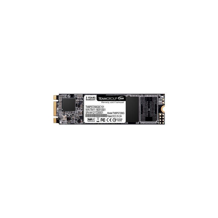 Team MS30 (TM8PS7256G0C101) 256GB  M.2 Sata Interface  PCIe Gen3  Read 550MB/s  Write 470MB/s  3 Year Warranty