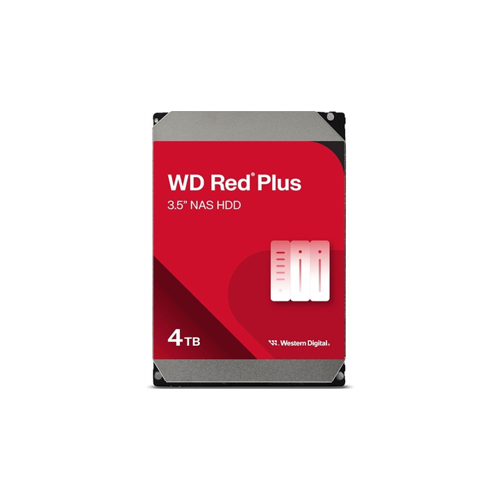 WD Red Plus WD40EFPX 4TB 3.5“ 256MB Cache SATA III NAS Internal Hard Drive