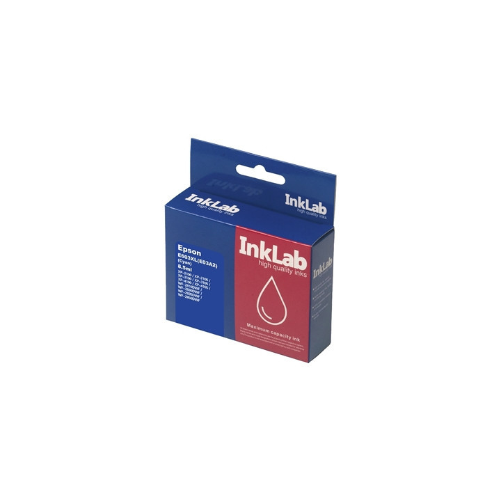 InkLab 603XL Epson Compatible Cyan Replacement Ink