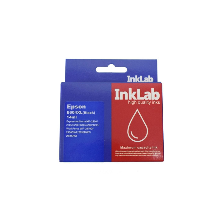 InkLab Black Compatible Ink Cartridge  High Yield - Replacement for 604XLBK Printers