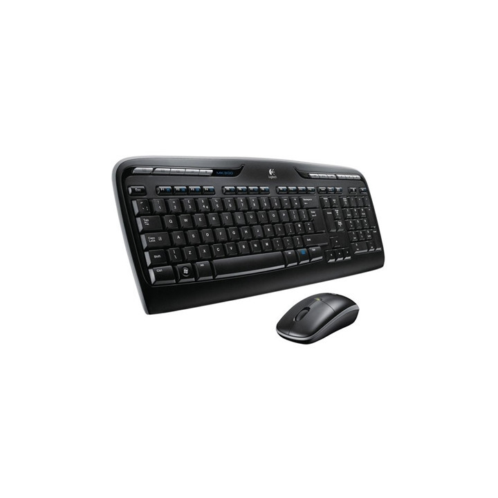 Logitech MK330 Wireless Keyboard and Mouse Combo for Windows  2.4 GHz Wireless with USB-Receiver  Portable Mouse  Multimedia Key
