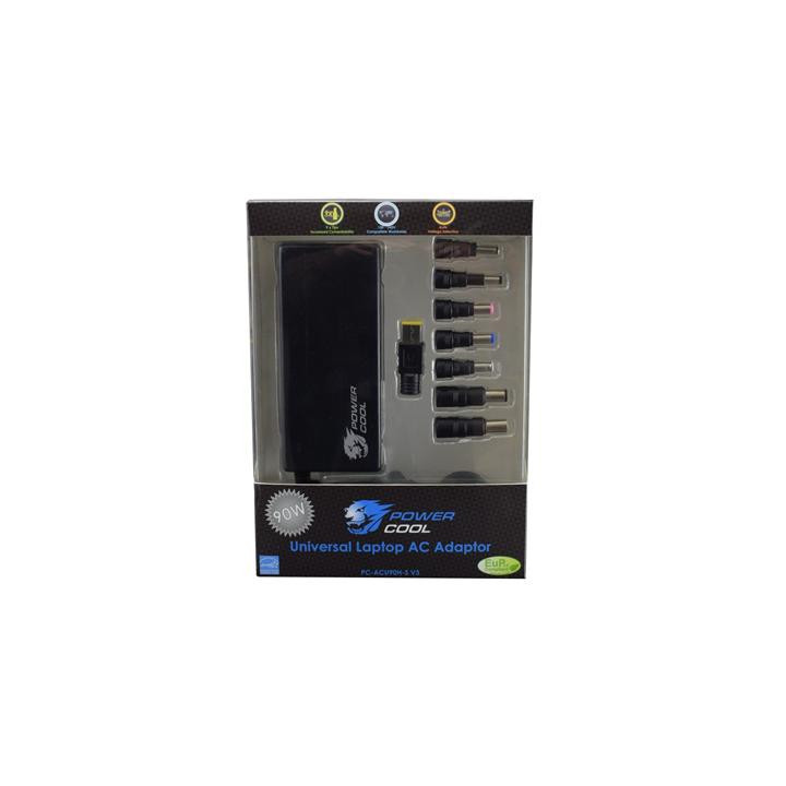 PowerCool PC-ACU90H-S V3 90W 8-Tip Universal Laptop Charger