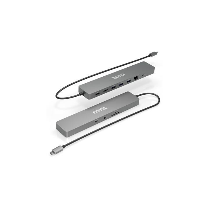 Plugable USBC-11IN1E 11 in 1 Portable USB-C Ethernet Docking Station