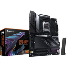 Gigabyte B850 AORUS ELITE WIFI7 AMD AM5 Socket Motherboard  ATX  4x DDR5 Slots  3x M.2 Sockets  Fitted I/O Shield  2.5GbE LAN  W