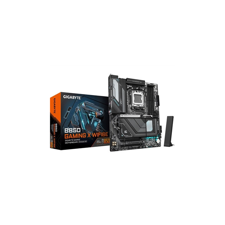 Gigabyte B850 GAMING X WIFI6E AMD AM5 Socket Motherboard  ATX  4x DDR5 Slots  3x M.2 Sockets  Fitted I/O Shield  2.5GbE LAN  Wi-