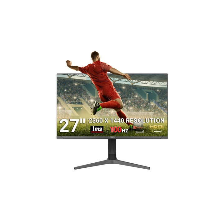 piXL CM27G7 27 Inch 100Hz QHD IPS Gaming Monitor with AMD FreeSync & Nvidia G-Sync  1ms Response Time  DisplayPort  HDMI  USB-A 