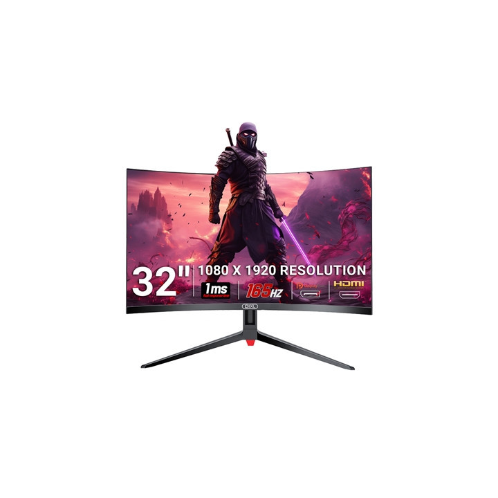 piXL CM32GF5 32 Inch 165Hz HDR Full HD Curved Gaming Monitor with AMD FreeSync & Nvidia G-Sync  1920 x 1080 Resolution  1ms Resp