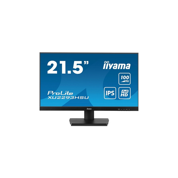 iiyama Prolite XU2293HSU-B6 22 inch IPS Monitor  Full HD  1ms  HDMI  Display Port  100Hz  Speakers  Black  Internal PSU  VESA