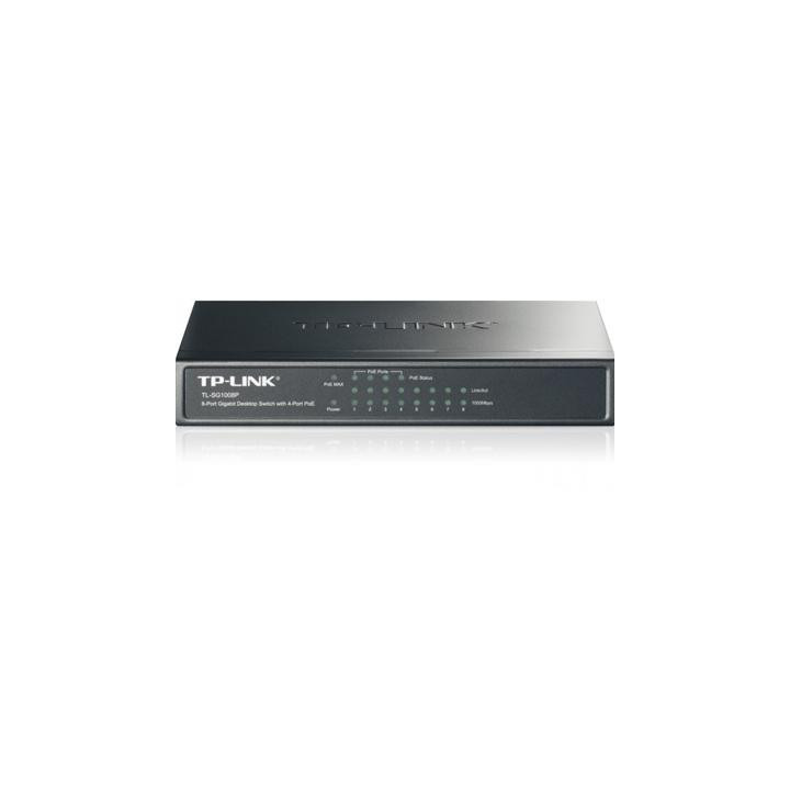 TP-Link TL-SG1008P 8-Port Metal Gigabit Desktop PoE Switch with 4-Port PoE+ (64W)