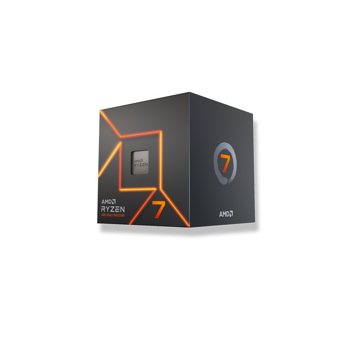 AMD Ryzen 7 7700 with Radeon Graphics  8 Core Processor  16 Threads  3.8GHz up to 5.3GHz Boost  40MB Cache  65W  Wraith Prism LE