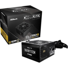 ASRock CL-750G 750W ATX Power Supply Unit  80 PLUS GOLD Certified  120mm Golf-Blade Fan  High Efficiency PSU