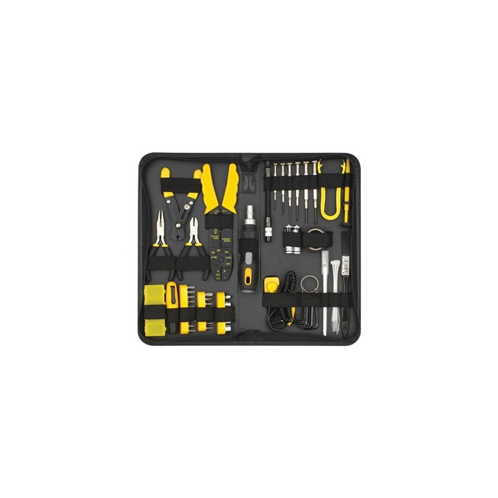 Sprotek 58 Piece Computer & Electronics Repair Tool Kit In A Case  All Tools Are Fully Demagnetized To Protect Your Computers Ha