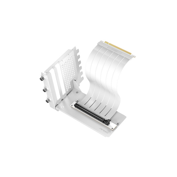 Antec RTX50 PCIe 5.0 Riser Cable with 90-Degree Bracket Mount  White  for Vertical Graphics Card Mounting
