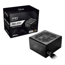 ASRock PRO-650B 650B ATX Power Supply Unit  80 PLUS Bronze Certified  Low noise 120mm FAN  High Efficiency PSU
