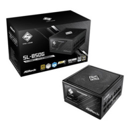 ASRock Steel Legend SL-850G 850W ATX Power Supply Unit  80 Plus Gold Certified  120mm Silent Cooling Fan  High Efficiency PSU