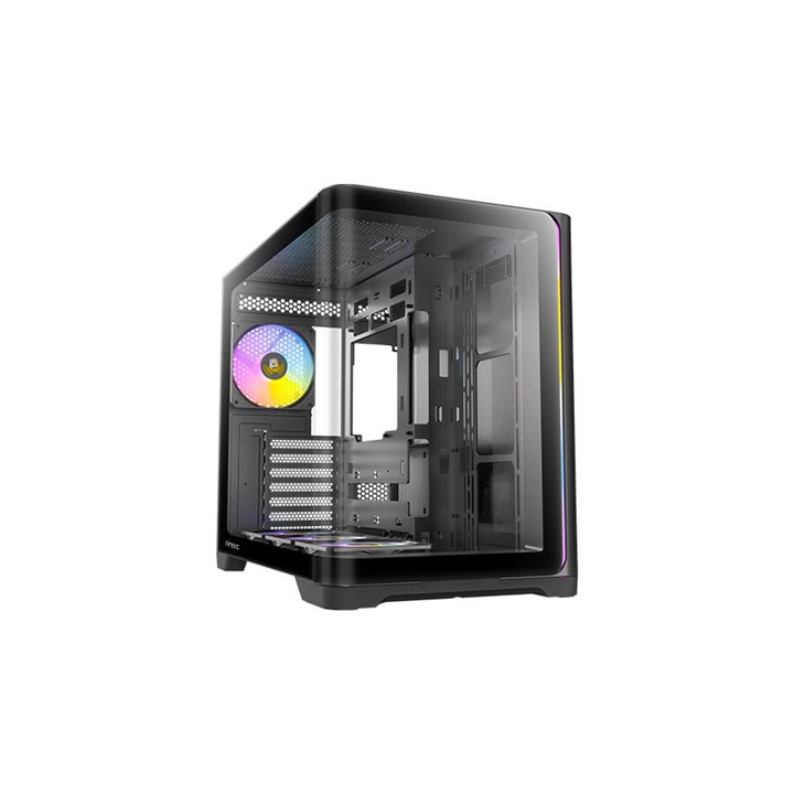 Antec Constellation C5 Curve Gaming Case  1 x USB Type-C / 2 x USB 3.0  Tempered Glass Front and Side Window Panels  Dual Chambe