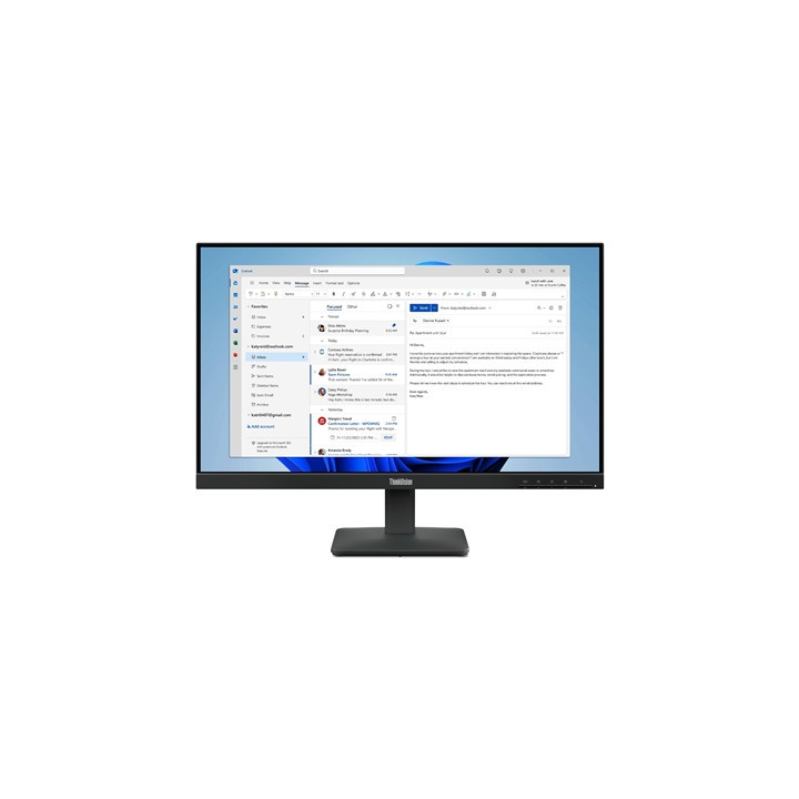 Lenovo ThinkVision S24-4e  Full HD (1920 x 1080)  100Hz  4ms  16:9  IPS  WLED Monitor  HDMI  VGA  Tilt Adjustable  3 Year Warran