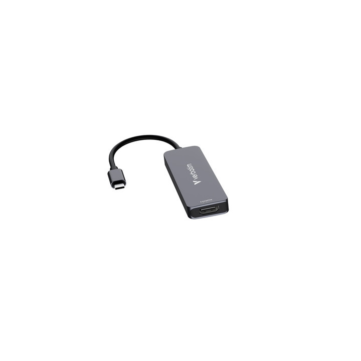 Verbatim USB-C Essentials Multiport Hub 4 Port Hub HDMI  USB-C PD  USB-A 3.2 Gen 1  USB-A  Supports Up To 100W Power Delivery