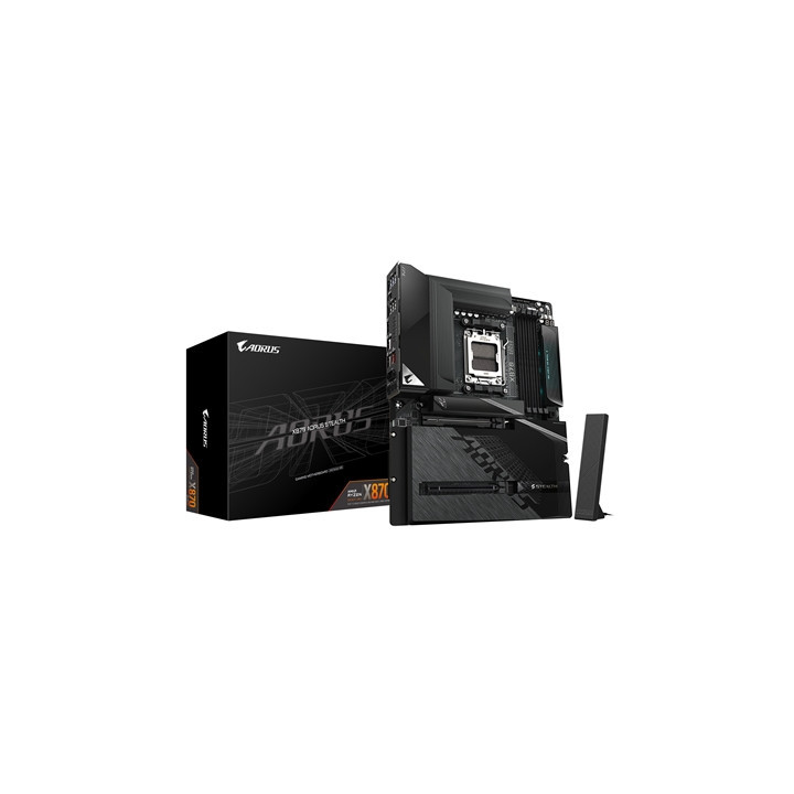 Gigabyte X870 AORUS STEALTH AMD AM5 Socket Motherboard  ATX  4x DDR5 Slots  4x M.2 Sockets  5GbE LAN  Wi-Fi 7  1x HDMI Port / 2x
