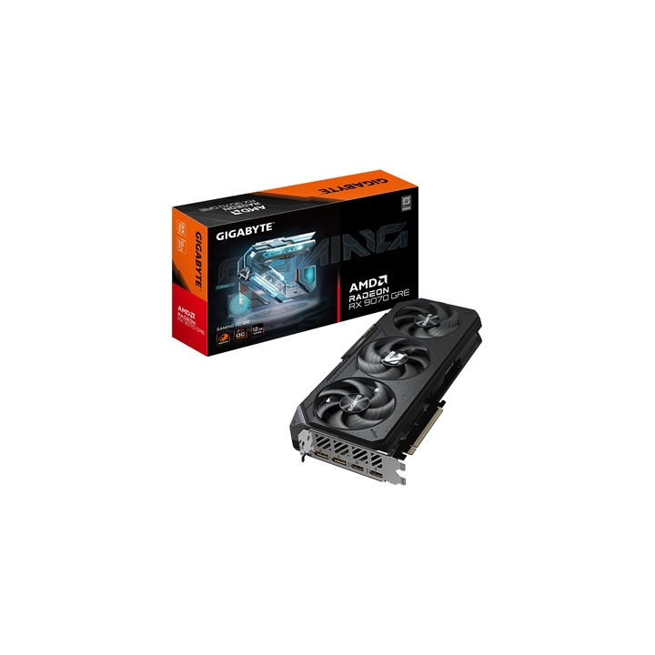 Gigabyte AMD Radeon RX 9070 GRE GAMING OC 12GB GDDR6 Graphics Card  3072 Streams  2340 MHz Core Clock  Triple Fan  2x DisplayPor