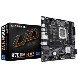 Gigabyte B760M H V2 Intel 1700 Socket Motherboard  Micro-ATX  2x DDR5 Slots  1x M.2 Socket  GbE LAN  1x DisplayPort / 1x HDMI Po