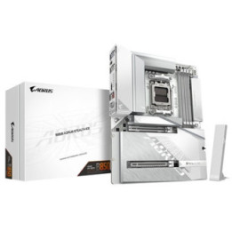 Gigabyte B850 AORUS STEALTH ICE AMD AM5 Socket Motherboard  ATX  4x DDR5 Slots  4x M.2 Sockets  Fitted I/O Shield  5GbE LAN  Wi-