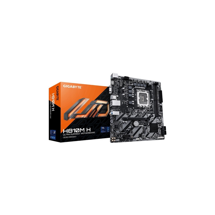 Gigabyte H810M H Intel 1851 Socket Motherboard  Micro-ATX  2x DDR5 Slots  1x M.2 Socket  GbE LAN  1x D-Sub / 1x HDMI Port