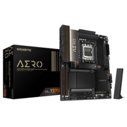 Gigabyte X870E AERO X3D DARK WOOD AMD AM5 Socket Motherboard  ATX  4x DDR5 Slots  4x M.2 Sockets  Fitted I/O Shield  2x 5GbE LAN