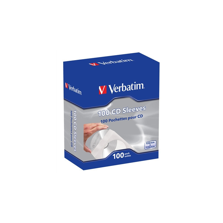 Verbatim CD Paper Sleeves 100-Pack