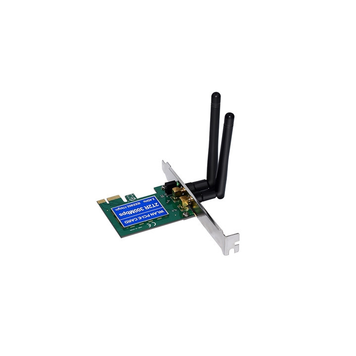 300mbps N300 PCI Express Wireless Adapter with Additional Low Profile Bracket (Bulk Packaged/Poly Bag)