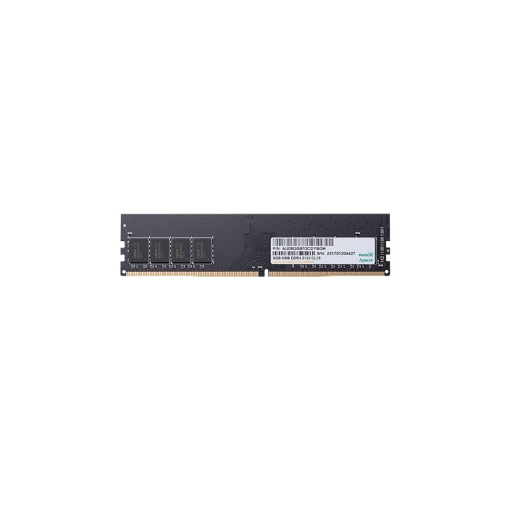 Apacer AU08GGB32CSYBGH 8GB U-DIMM System Memory  DDR4  3200MHz  1 x 8GB  288 Pin  CL22  Bulk