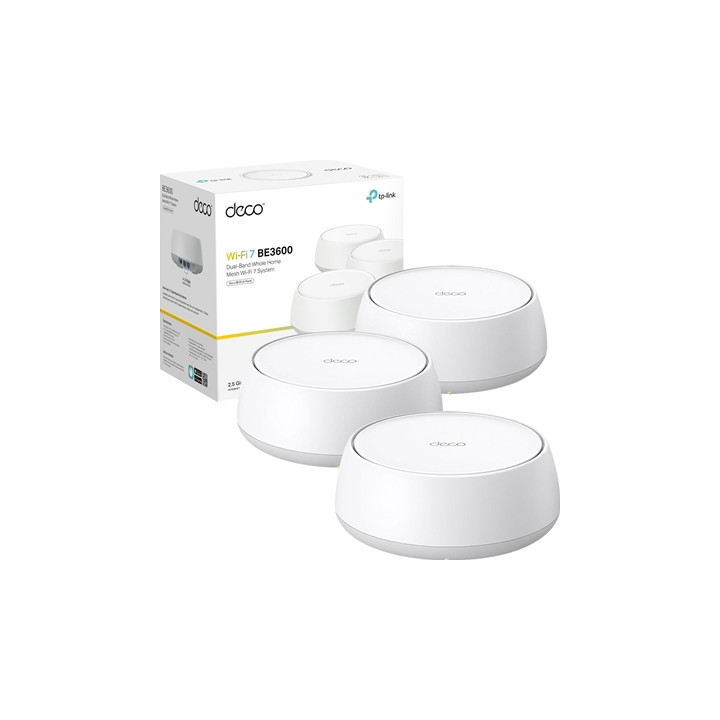 TP-Link Deco BE25(3-pack) BE3600 Whole Home Mesh Wi-Fi 7 System  2.5G Multi Gigabit
