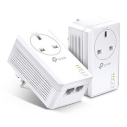 TP-Link TL-PA7027P KIT AV1000 2-Port Gigabit Pass-through Powerline Starter Kit
