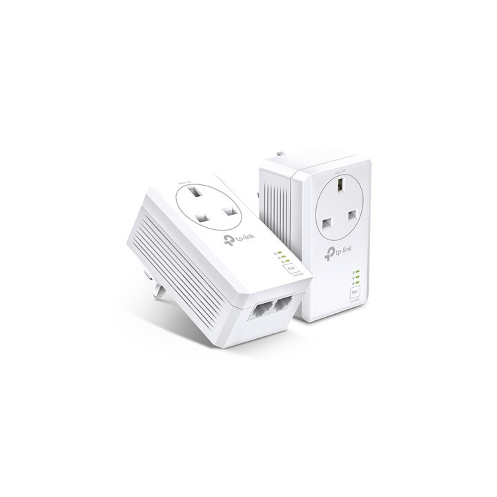 TP-Link TL-PA7027P KIT AV1000 2-Port Gigabit Pass-through Powerline Starter Kit